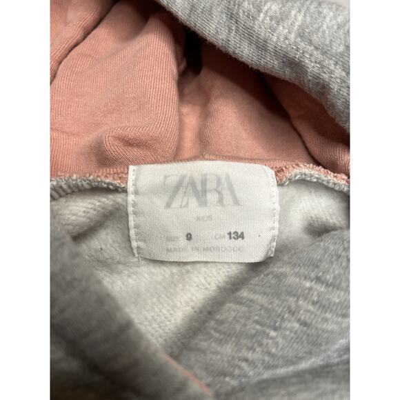 Zara Kids Ballerina Sweatshirt Girls Size 9 Ballerina Print On Front - Picture 5 of 7